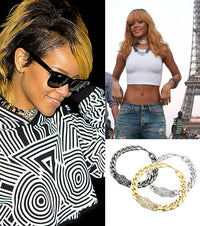“RIHANNA”  ID CHAIN NECKLACE   - GOLD