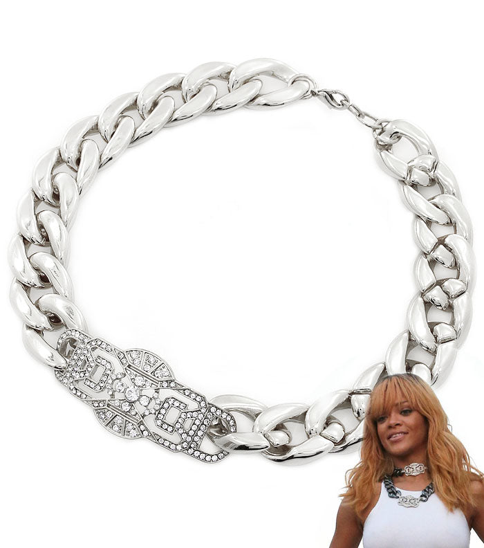 “RIHANNA”  ID CHAIN NECKLACE