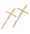 "CASSIE" SWAROVSKI CRYSTAL CROSS EARRINGS