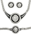 Designer Inspired  LionHead  Necklace Earring & Bracelet Set