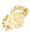 LIONHEAD STATEMENT CURB CHAIN BRACELET