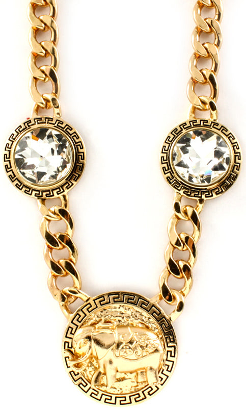 DESIGNER INSPIRED CRYSTAL NECKLACE
