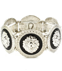 'NICKI' LION HEAD STRETCH BRACELET
