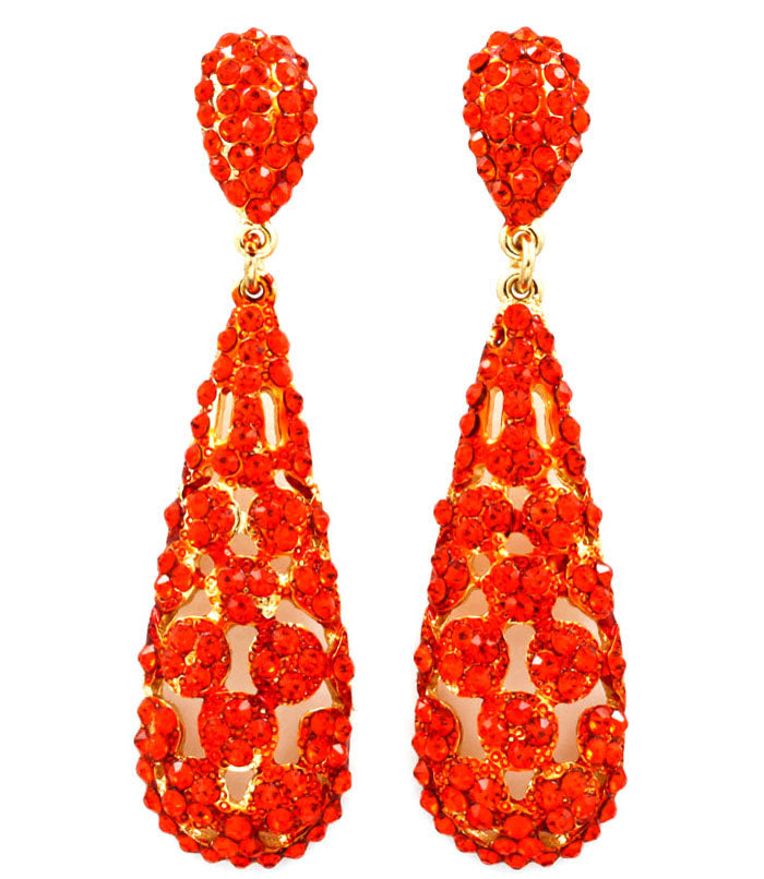 BasketBall Wives  Crystal Studs Earring - Blue