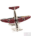 “Airplane” Stretch Crystal Studs Ring