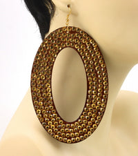 'Eve' Crystal Fish Hook Earrings