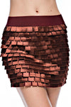 “Kylie Minogue”  Tiered Square Cut Mini Skirt