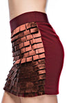 “Kylie Minogue”  Tiered Square Cut Mini Skirt