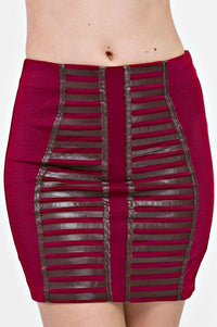 'ZINA'  BODYCON BANDAGE SKIRT  - ROYAL BLUE