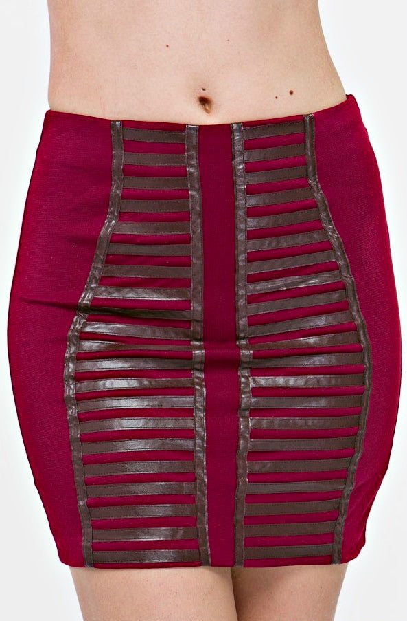 'ZINA'  BODYCON BANDAGE SKIRT