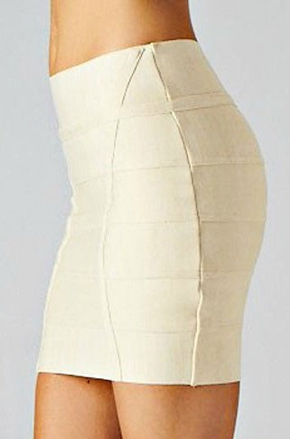 "RIRI" Fitted Bandage Mini Skirt