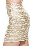 "KIM" GRECIAN BANDAGE MINI SKIRT
