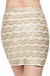"KIM" GRECIAN BANDAGE MINI SKIRT