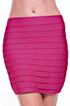 Tiered Luxe Bandage Mini Skirt
