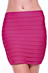 Tiered Luxe Bandage Mini Skirt