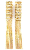 “Paris”  Crystal Stone Gold Tassel Earring