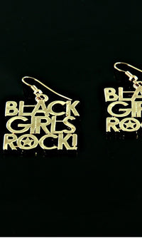 BLACK GIRLS ROCK FISH HOOK EARRING