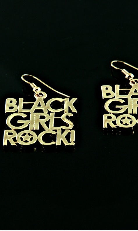 BLACK GIRLS ROCK FISH HOOK EARRING