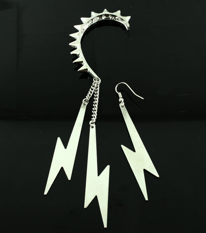 Ear Cuff Spike Earrings