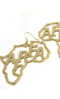 AFRICA MAP  EARRINGS