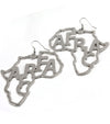 AFRICA MAP  EARRINGS