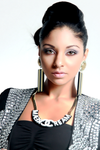 'JADORE'  Laser Cut Rectangle Earrings