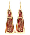 'Cleopatra' Fish Hook Earring - Black