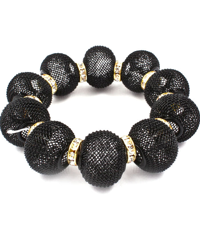 'Chloe' Crystal Mesh Stretch Bracelet