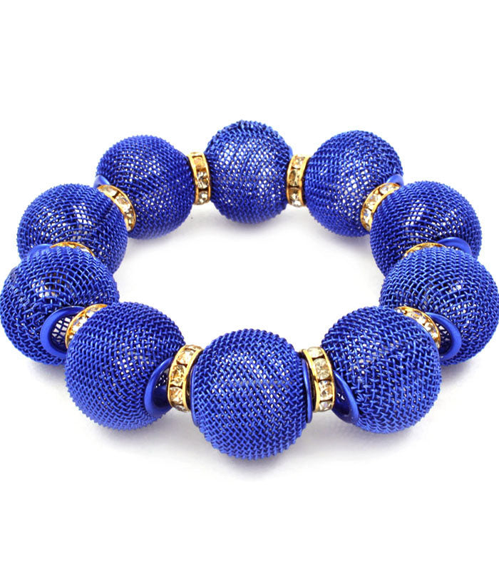 'Chloe' Crystal Mesh Stretch Bracelet