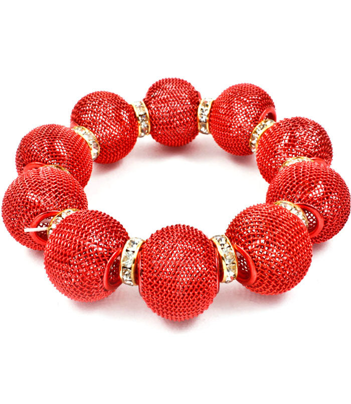 'Chloe' Crystal Mesh Stretch Bracelet