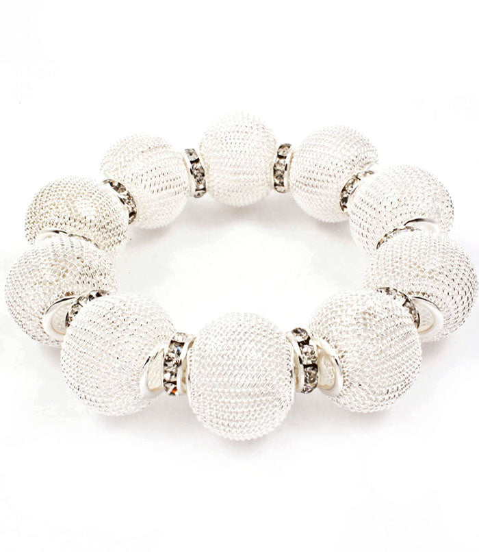 'Chloe' Crystal Mesh Stretch Bracelet