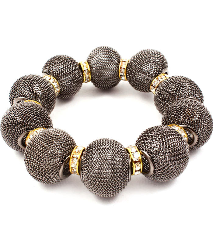 'Chloe' Crystal Mesh Stretch Bracelet