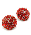 'Kim' Crystal Stud Fireball Earrings
