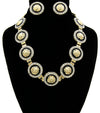Rihanna Inspired LionHead CRYSTAL NECKLACE AND EARRING SET