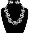 Rihanna Inspired LionHead CRYSTAL NECKLACE AND EARRING SET