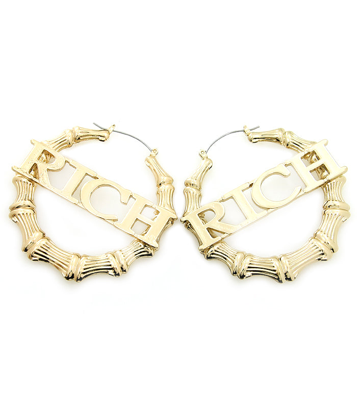 Rich Girl Hoop Earrings