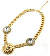 DESIGNER INSPIRED  LION CRYSTAL NECKLACE