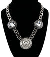 DESIGNER INSPIRED  LION CRYSTAL NECKLACE