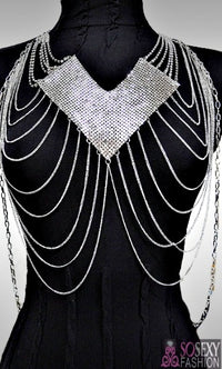 'Zina'  Front Shield Layered Body Chain