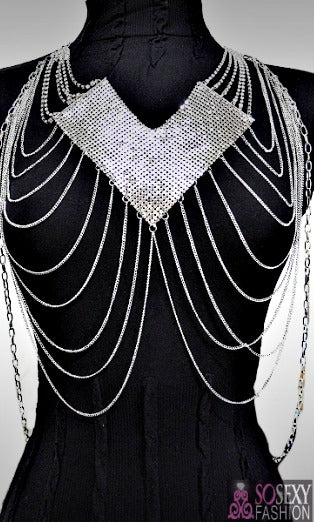 'Zina'  Front Shield Layered Body Chain