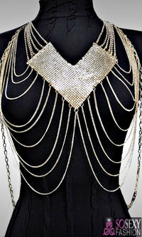 'Zina'  Front Shield Layered Body Chain