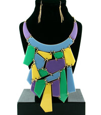 'BEYONCE' TEARDROP NECKLACE AND EARRING SET