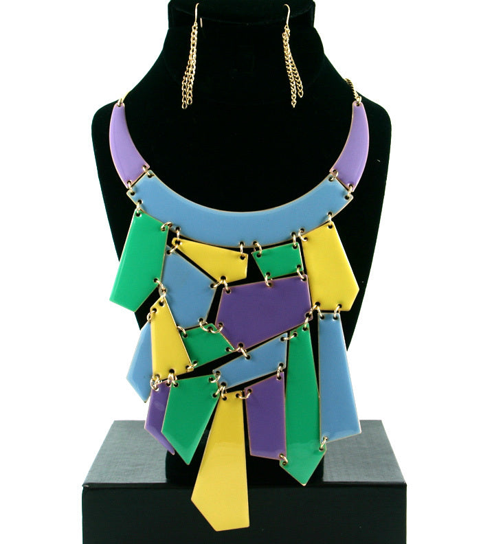 'BEYONCE' TEARDROP NECKLACE AND EARRING SET