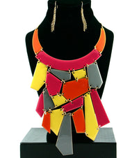 'BEYONCE' TEARDROP NECKLACE AND EARRING SET
