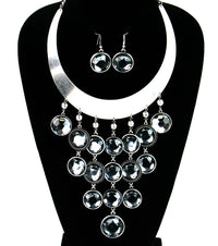 'GEMMA'  BIB NECKLACE  AND EARRING SET