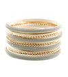 'Sexy' Stackable Bangle Bracelets - Yellow