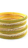 'Sexy' Stackable Bangle Bracelets - Yellow