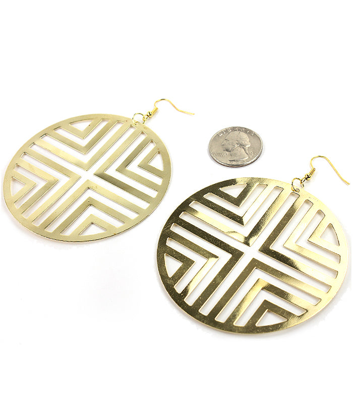 'RIRI'  FISH  HOOK STATEMENT EARRING