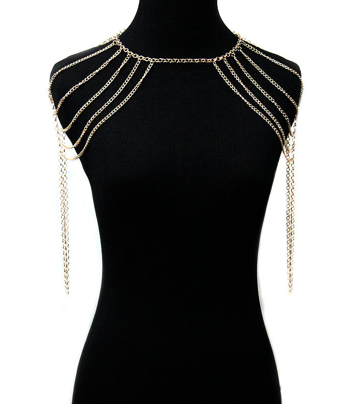 ‘CLEOPATRA’ LAYERED Shoulder Body Chain