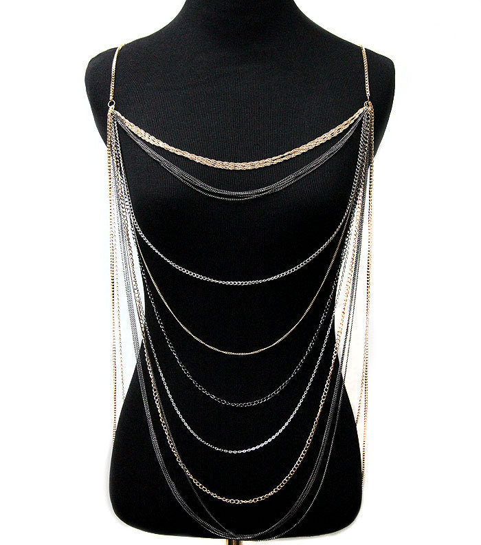'ZARA' LAYERED BODY CHAIN